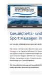 Mobile Screenshot of massage-parthier.ch